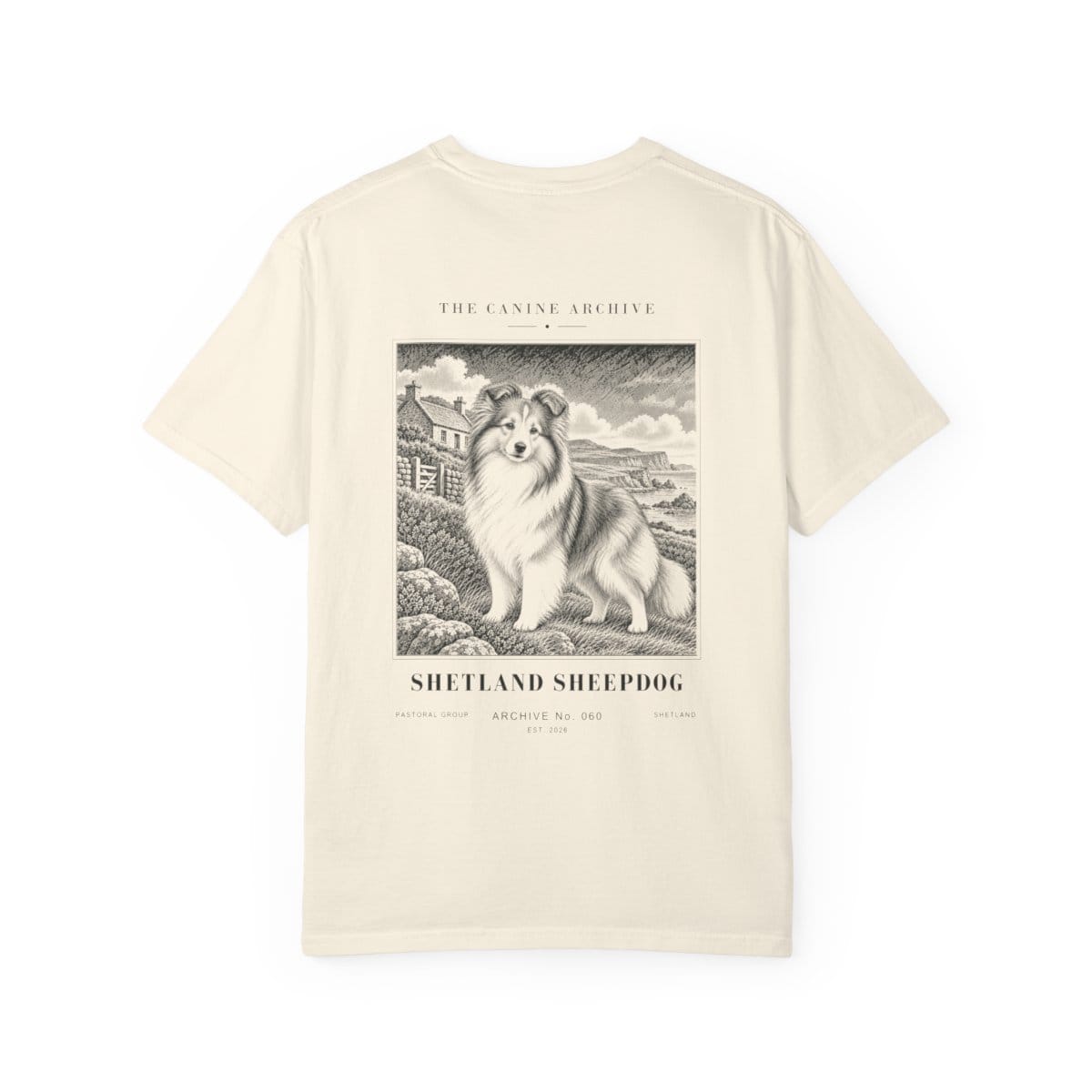 Shetland Sheepdog Tee in Ivory