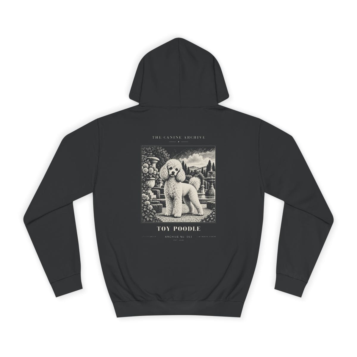 Toy Poodle Hoodie in Jet Black