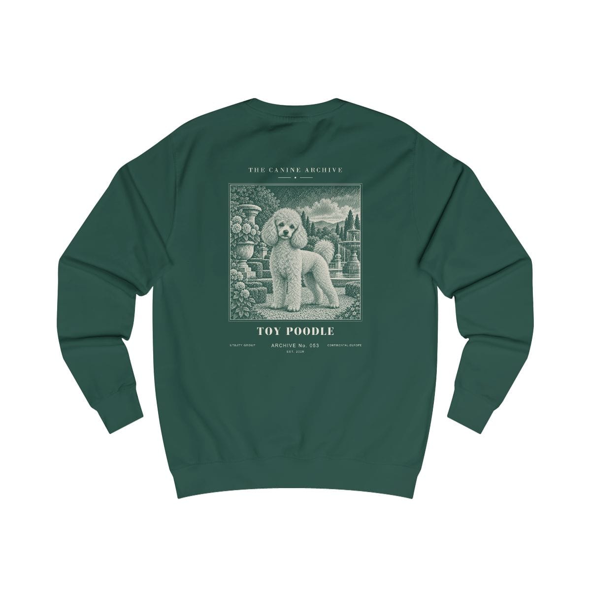 Toy Poodle Sweatshirt in Bottle Green