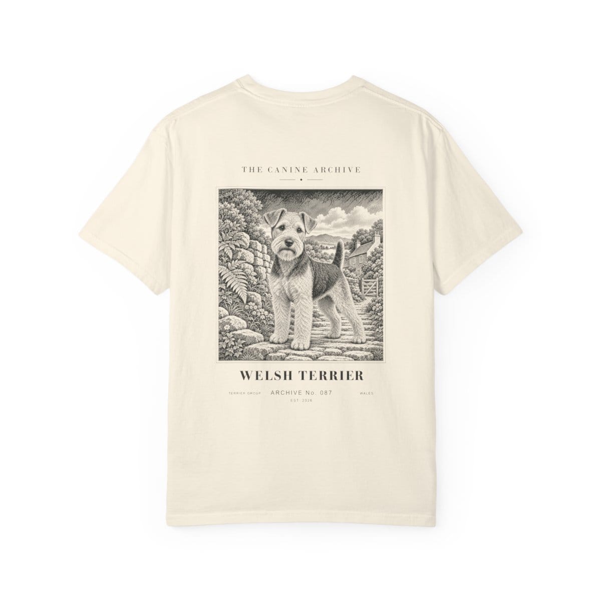 Welsh Terrier Tee in Ivory