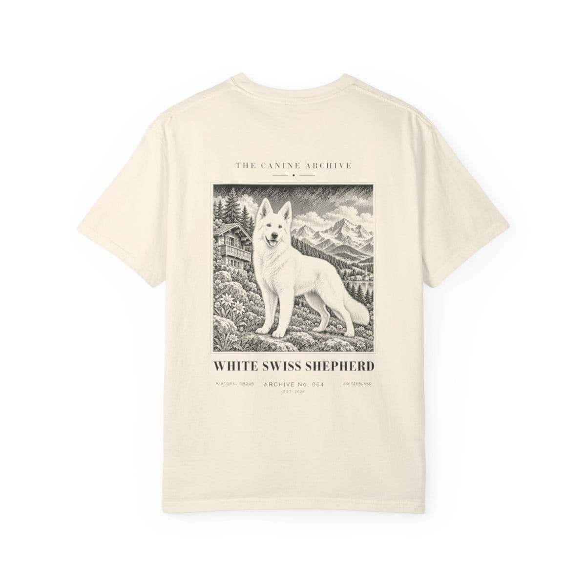 White Swiss Shepherd Tee in Ivory