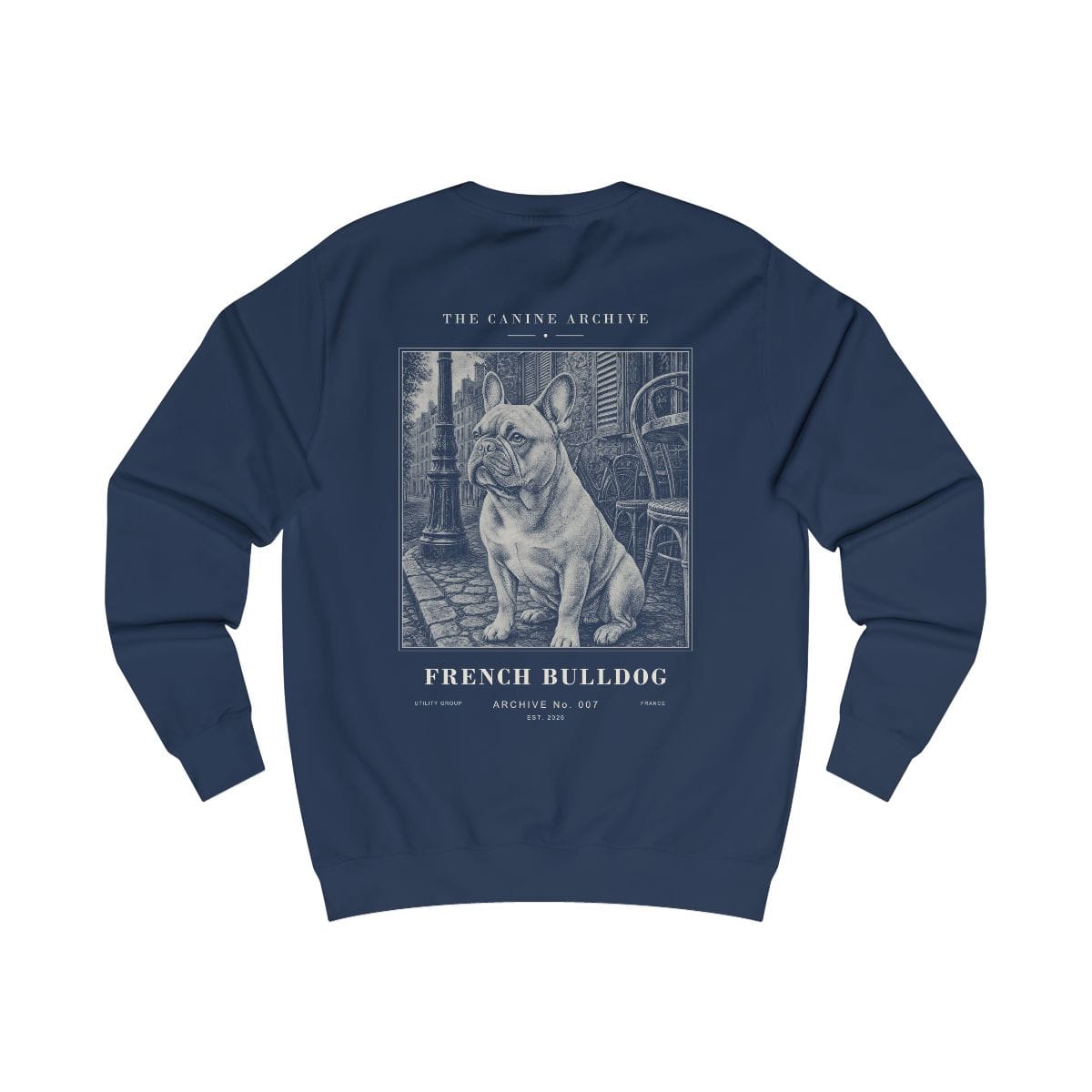 French Bulldog Archive Sweatshirt in Oxford Navy