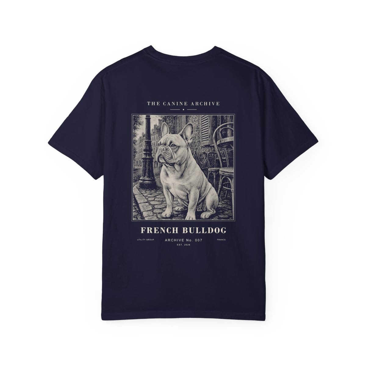 French Bulldog Archive Tee in True Navy