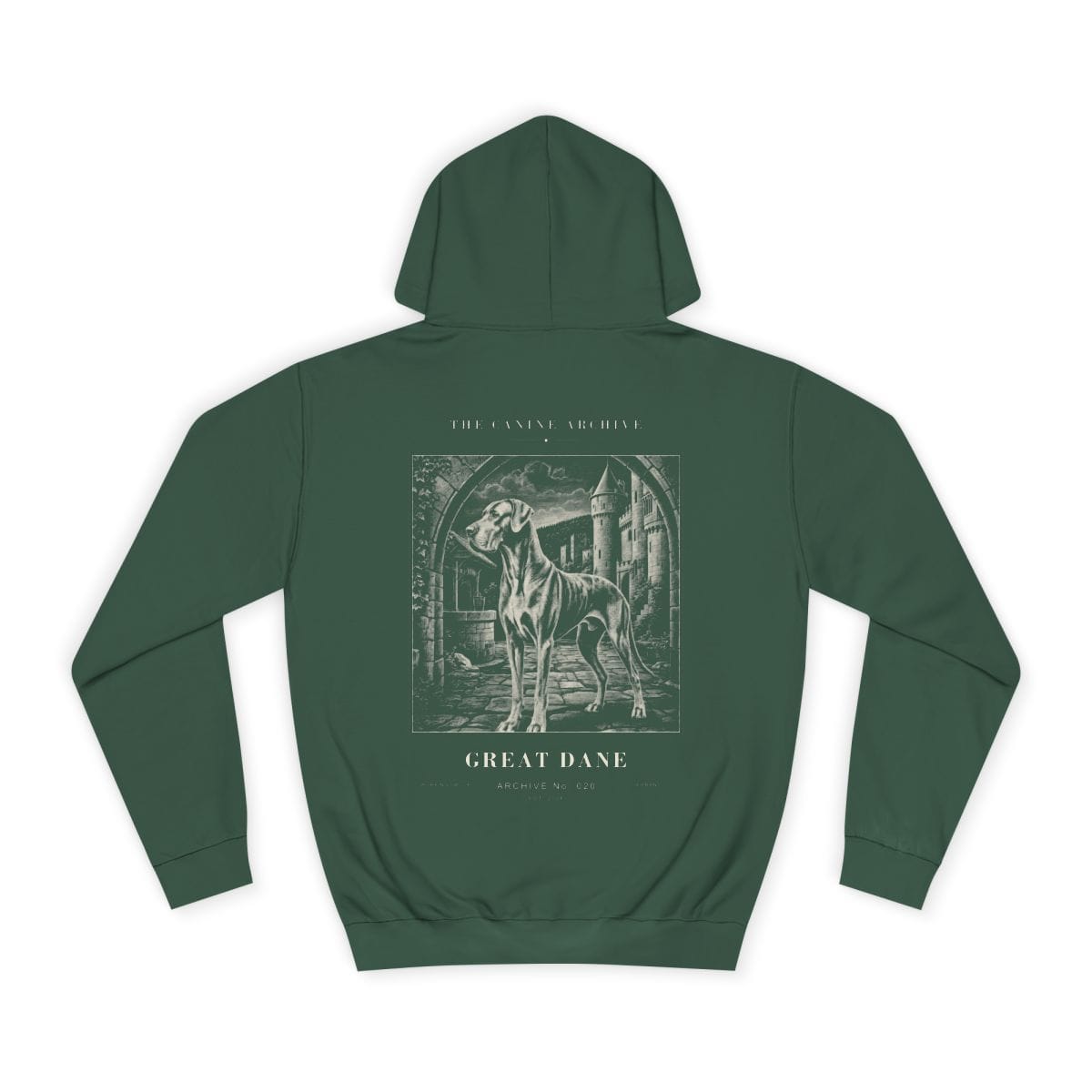Great Dane Archive Hoodie in Bottle Green