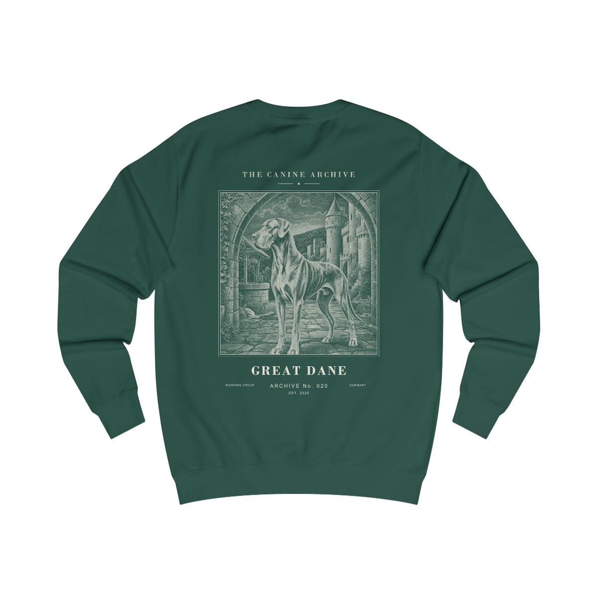 Great Dane Archive Sweatshirt in Bottle Green