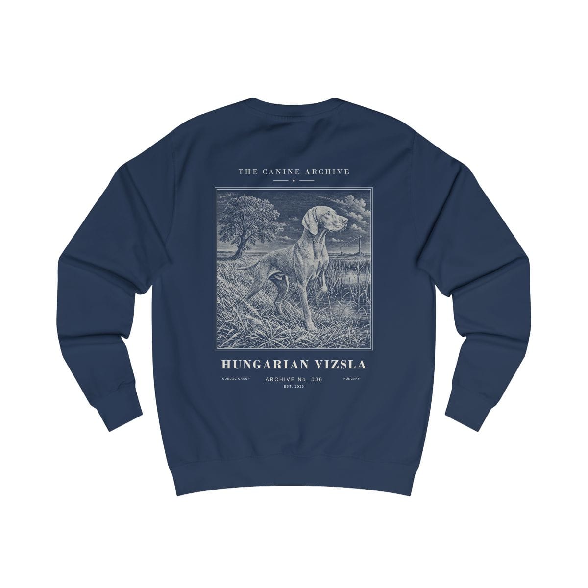 Hungarian Vizsla Archive Sweatshirt in Oxford Navy