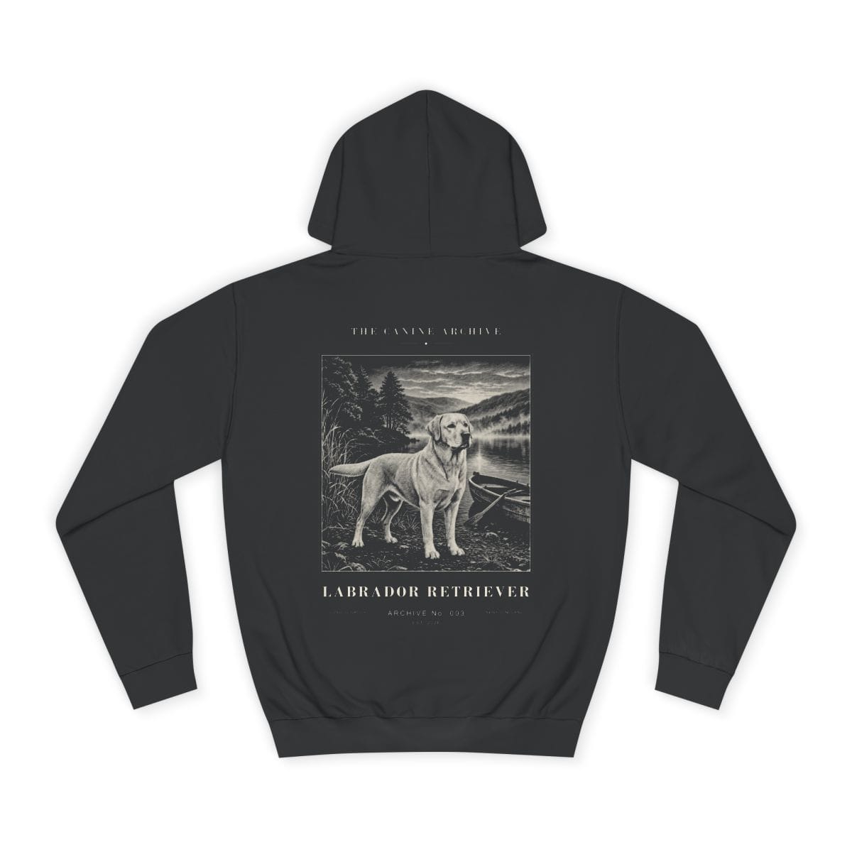 Labrador Retriever Archive Hoodie in Jet Black