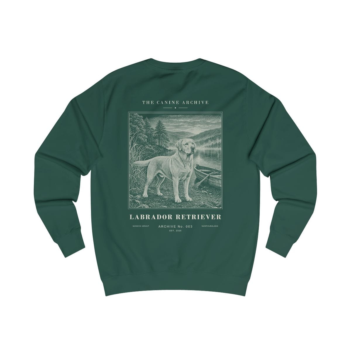 Labrador Retriever Archive Sweatshirt in Bottle Green