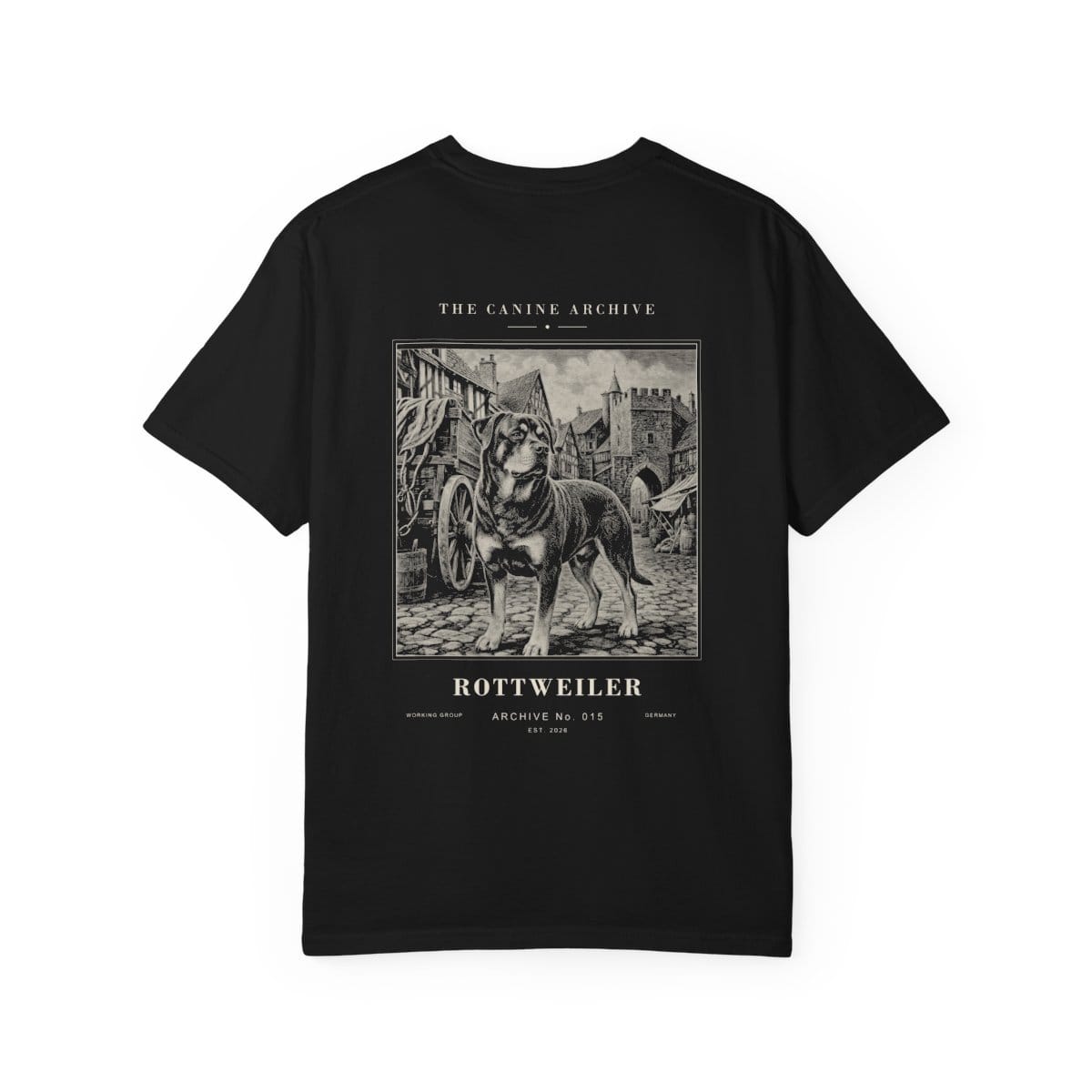 Rottweiler Archive Tee in Black