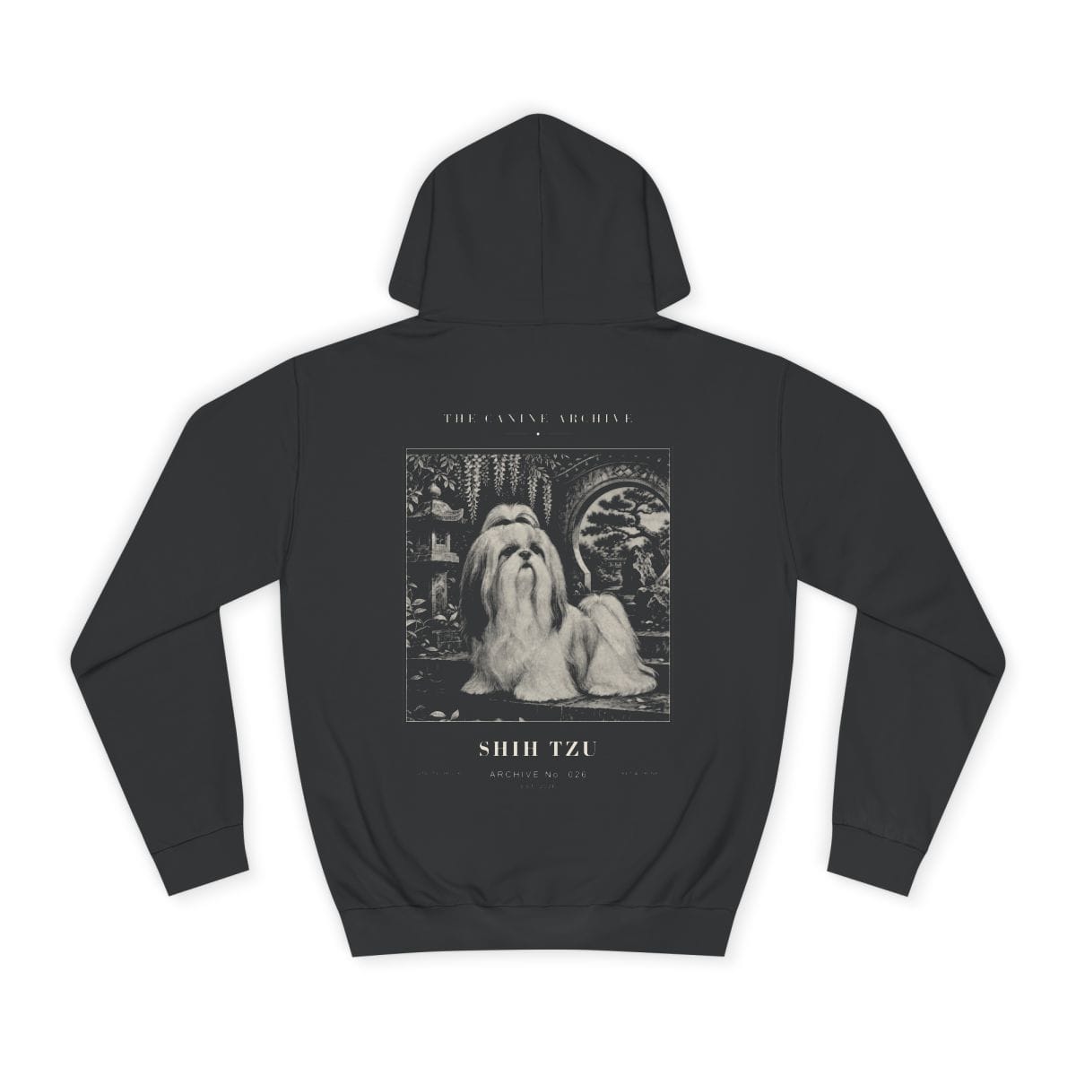 Shih Tzu Archive Hoodie in Jet Black