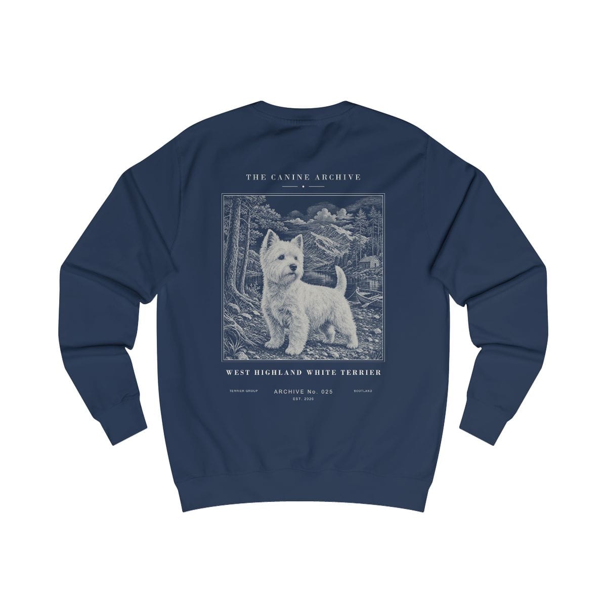 West Highland White Terrier Archive Sweatshirt in Oxford Navy