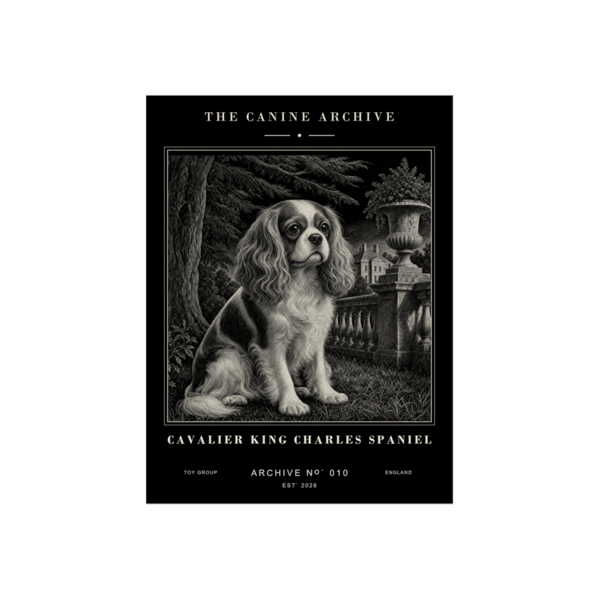 Cavalier King Charles Spaniel Archive Print