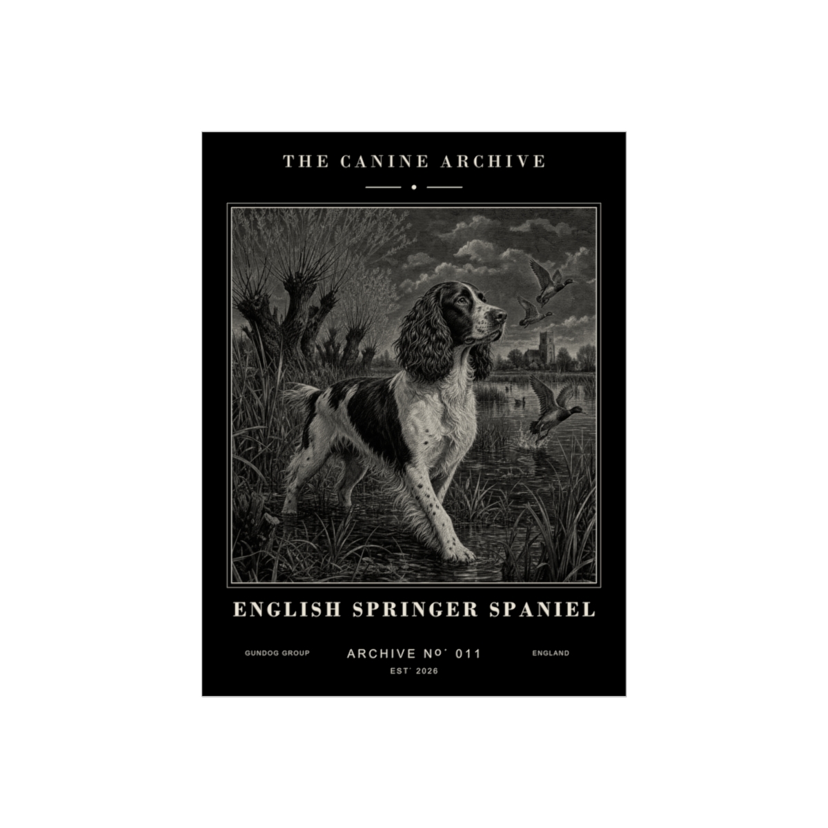 English Springer Spaniel Archive Print