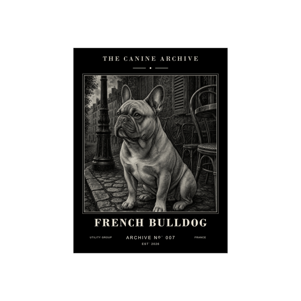 French Bulldog Archive Print