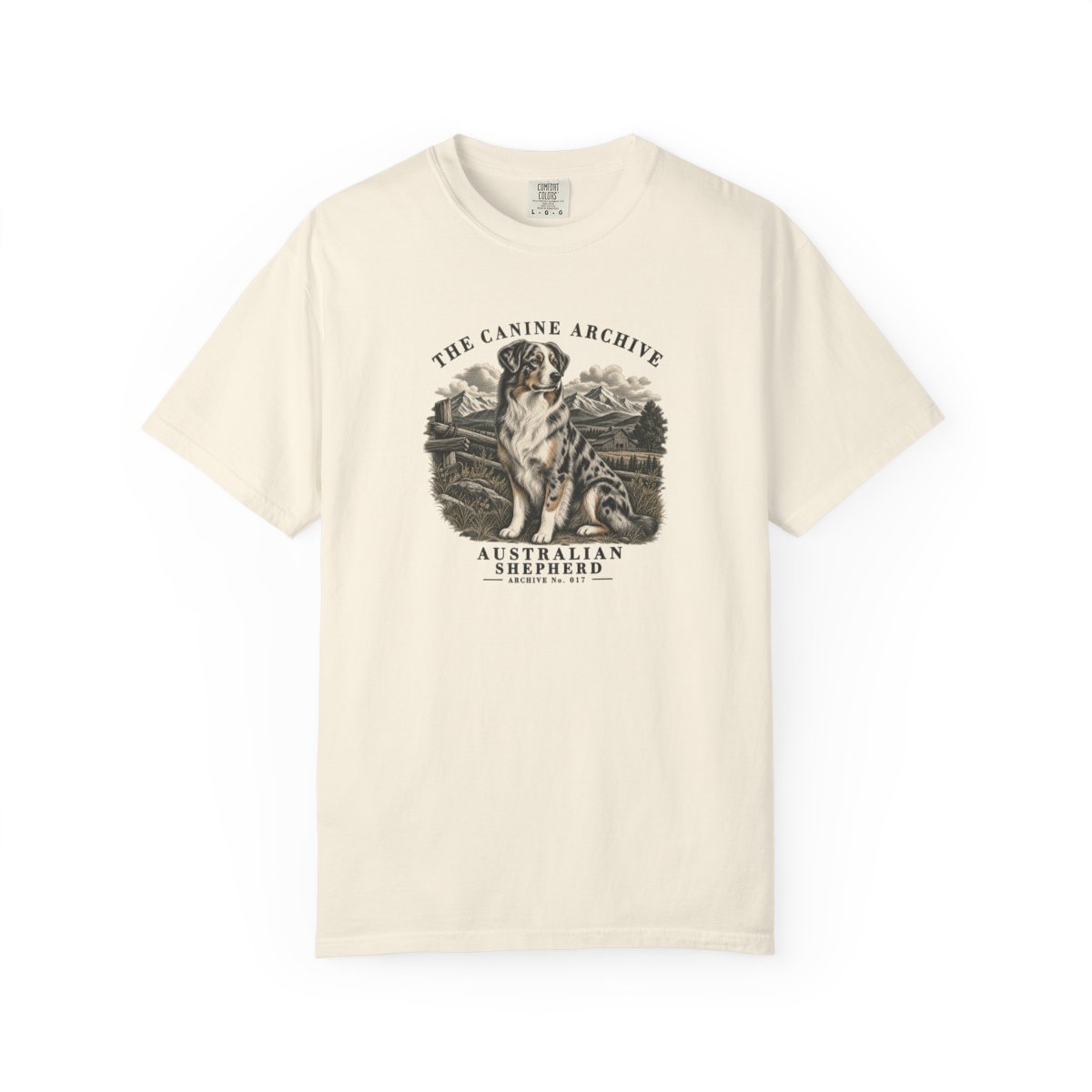 Australian Shepherd Front Study Tee