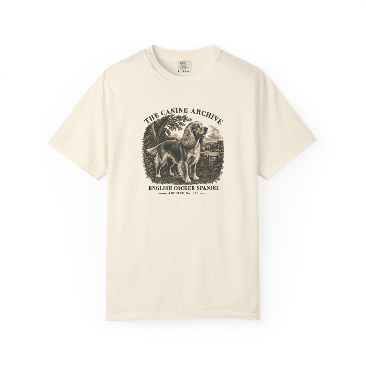 English Cocker Spaniel Front Study Tee