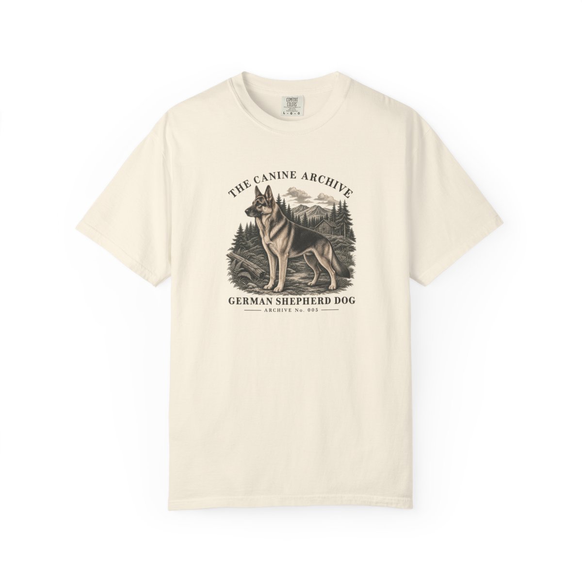 German Shepherd Dog Front Study Tee