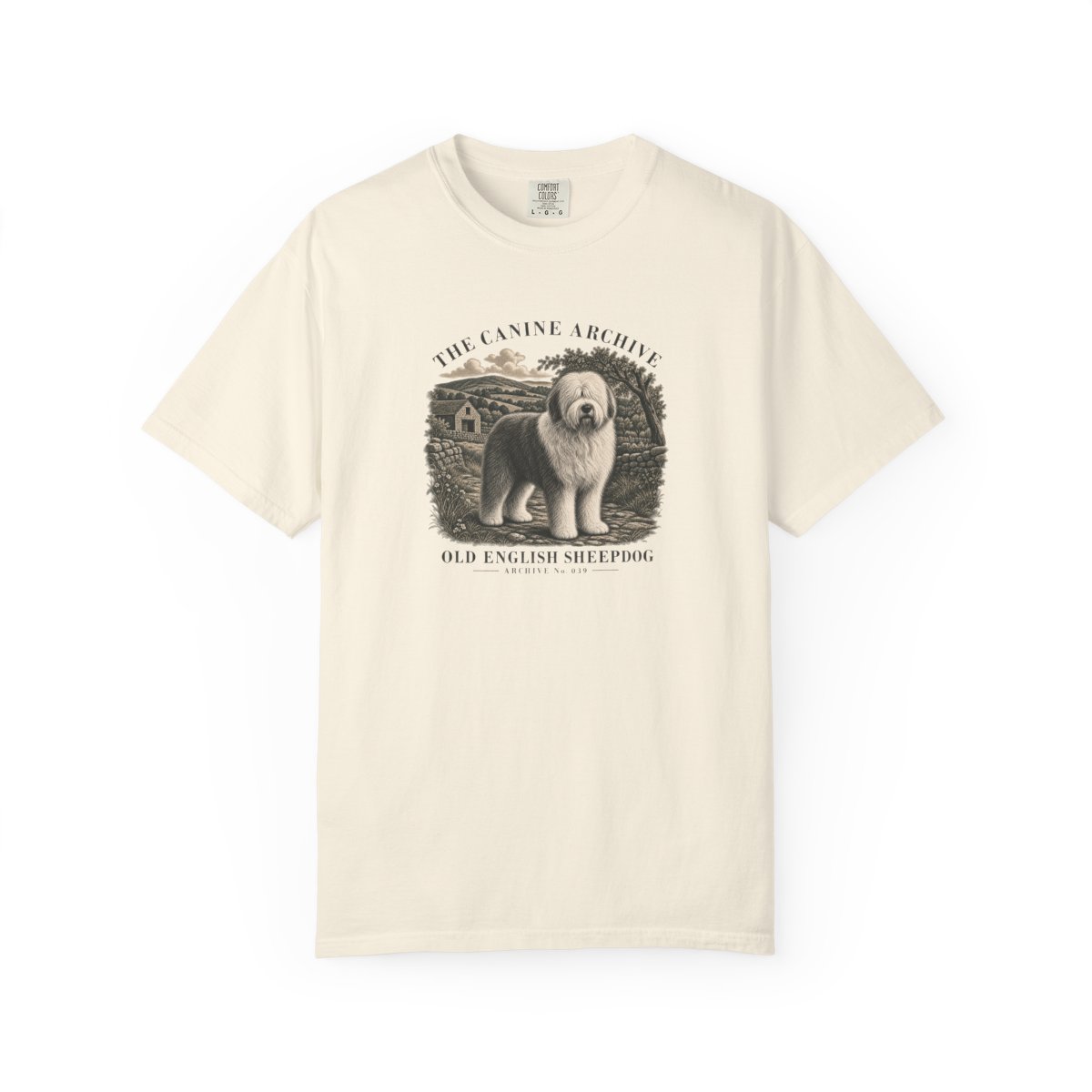 Old English Sheepdog Front Study Tee