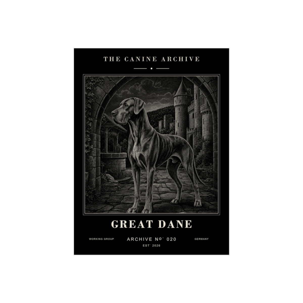 Great Dane Archive Print