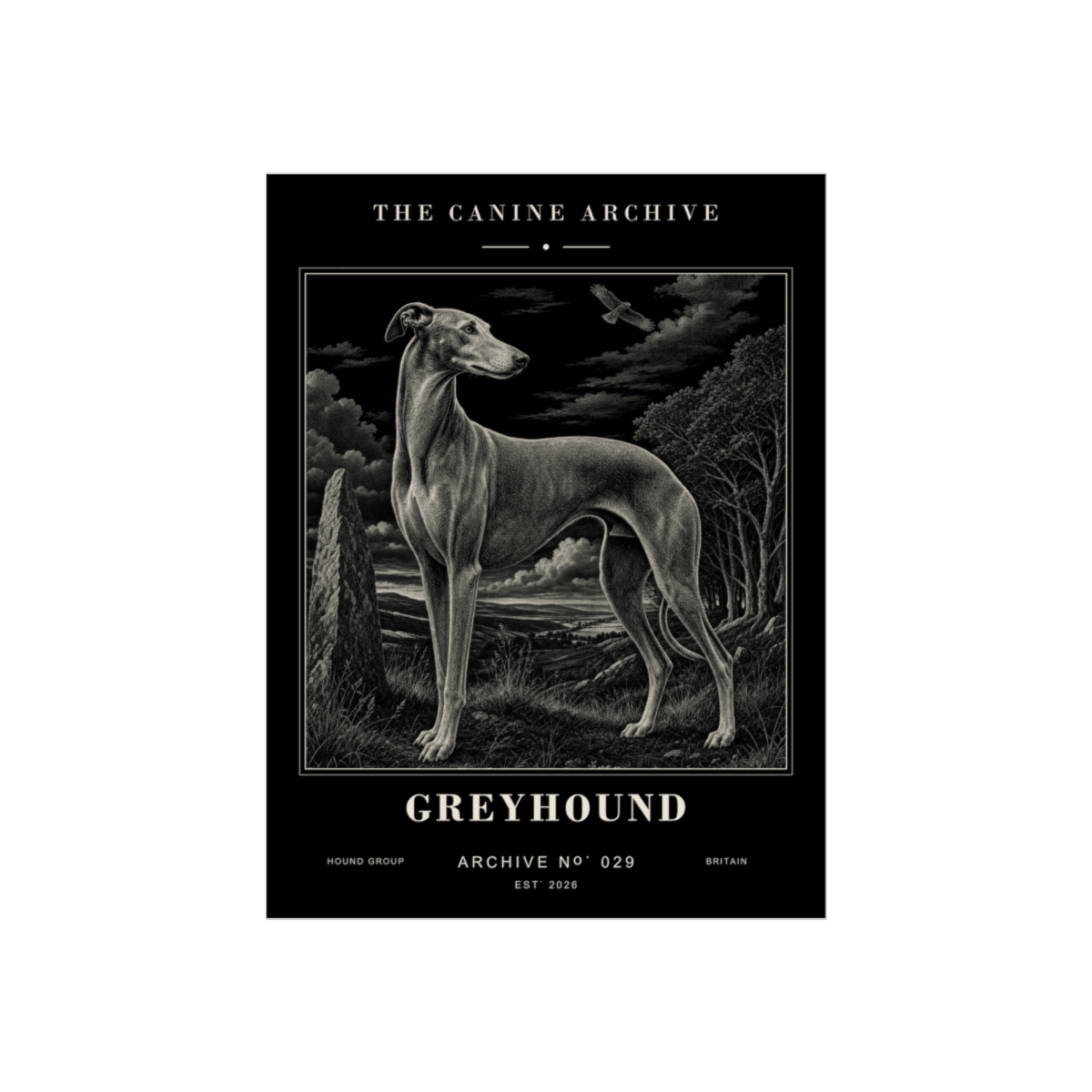 Greyhound Archive Print