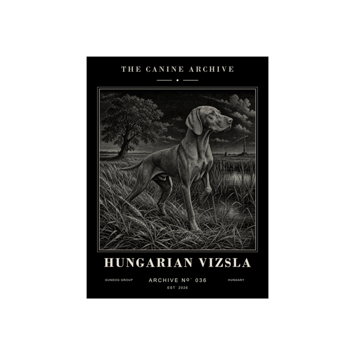Hungarian Vizsla Archive Print