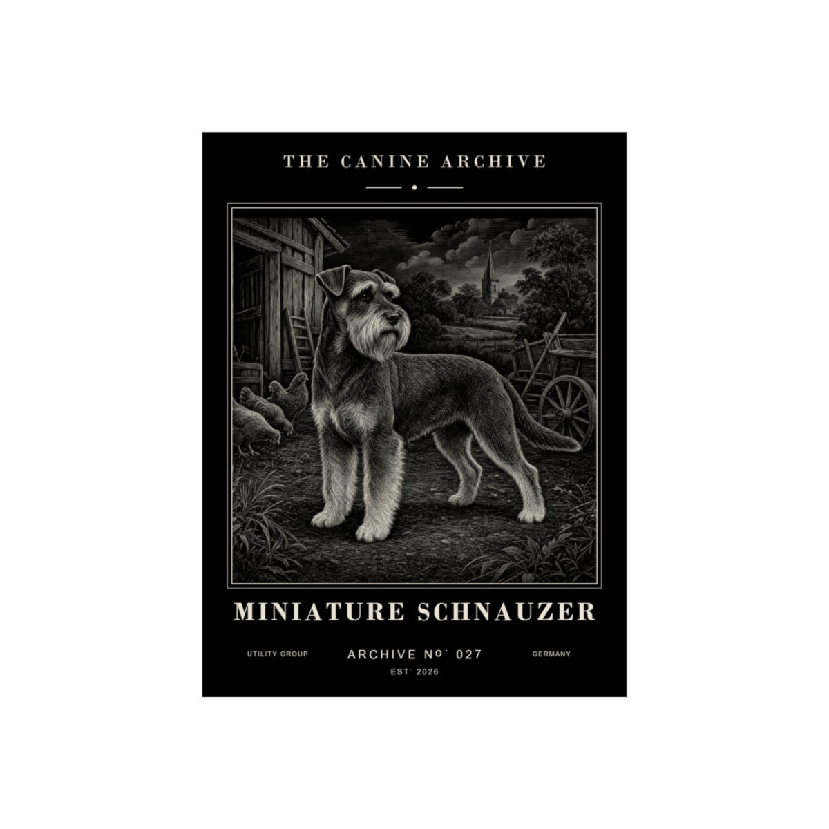Miniature Schnauzer Archive Print