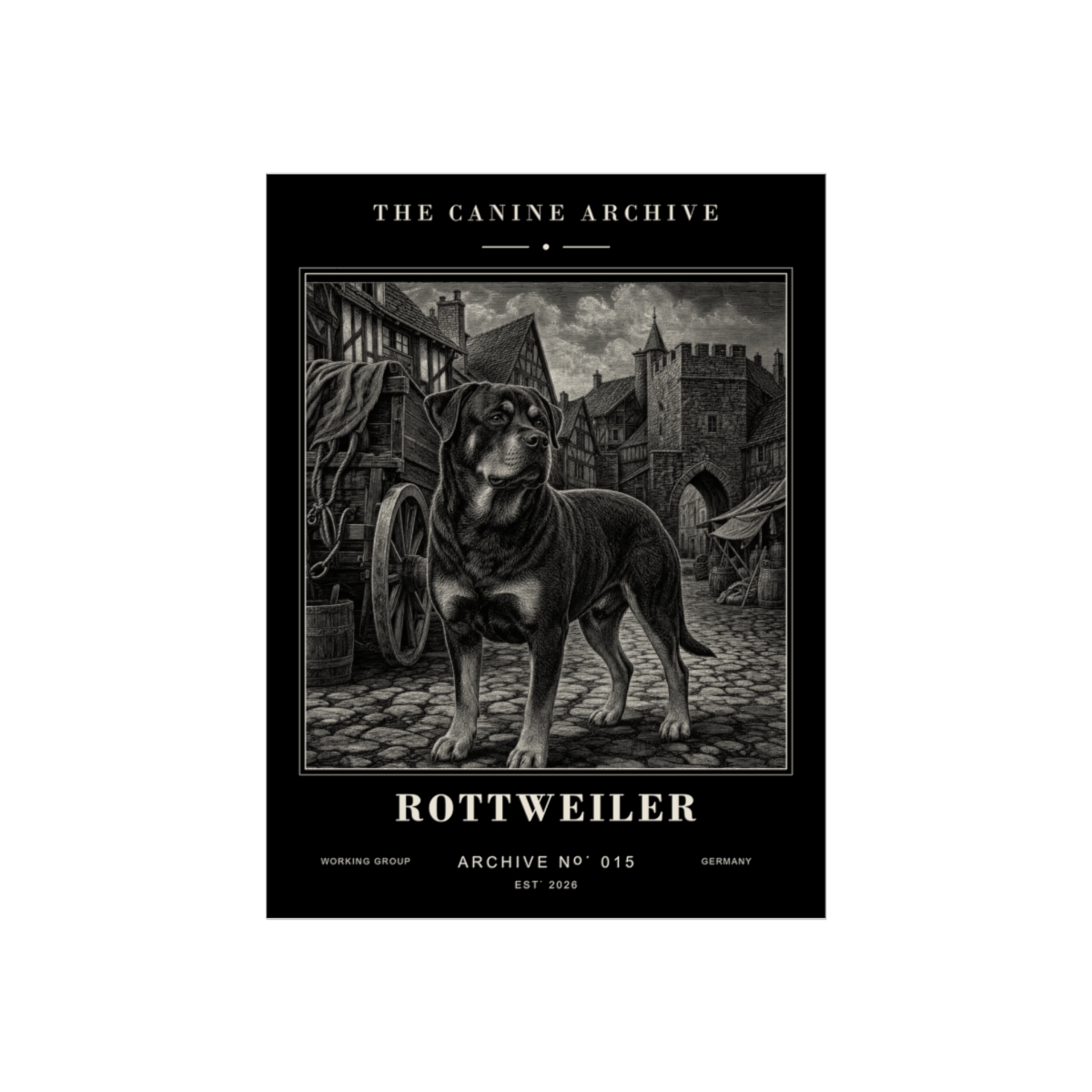 Rottweiler Archive Print