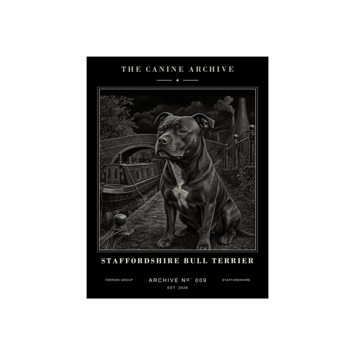 Staffordshire Bull Terrier Archive Print