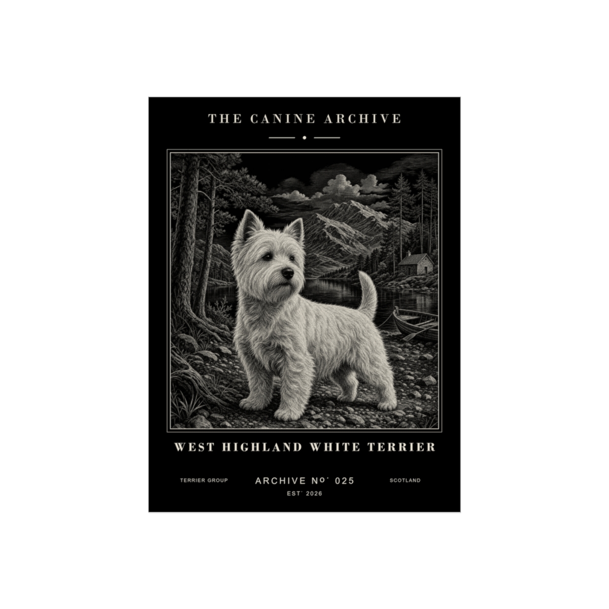 West Highland White Terrier Archive Print