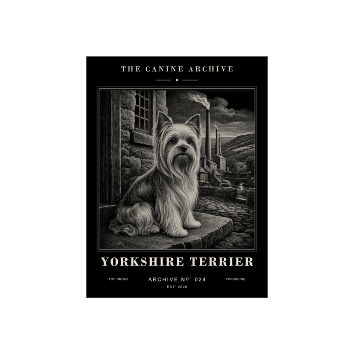 Yorkshire Terrier Archive Print