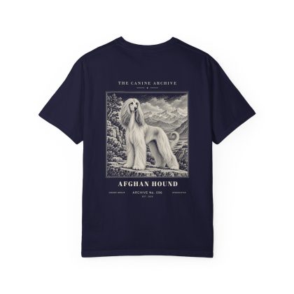 Afghan Hound Tee in True Navy