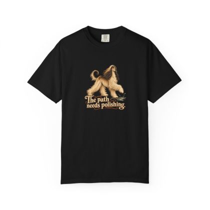 Afghan Hound Humour Tee in Black