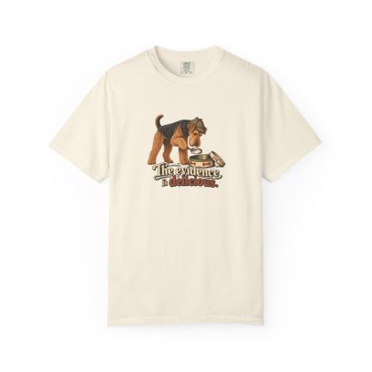 Airedale Terrier Humour Tee in Ivory