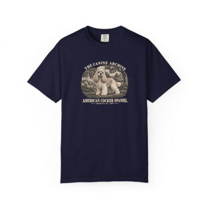 American Cocker Spaniel Front Study Tee in True Navy