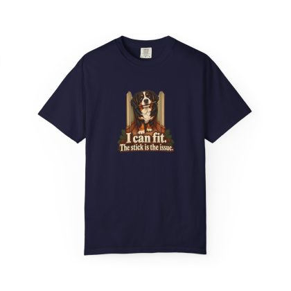 Bernese Mountain Dog Humour Tee in True Navy