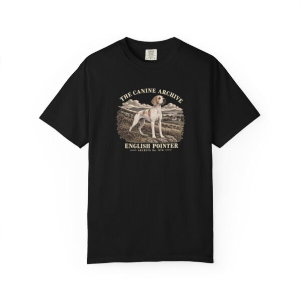 English Pointer Front Study Tee in Black