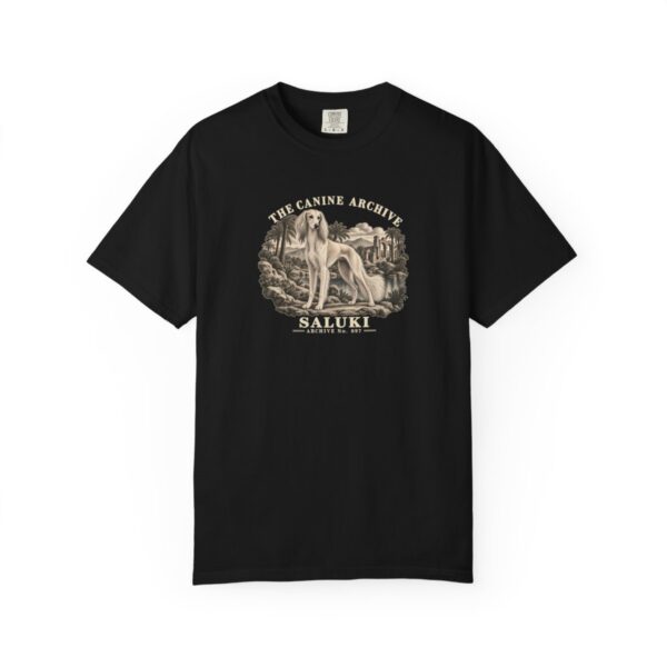 Saluki Front Study Tee in Black