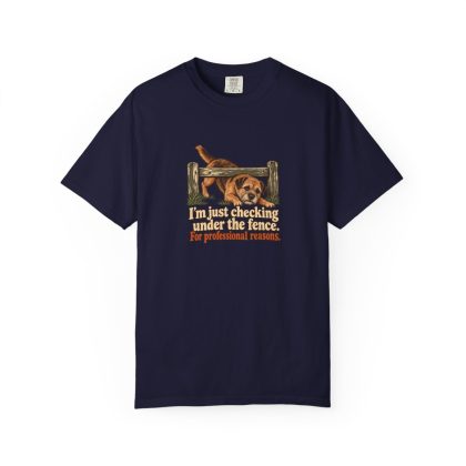 Border Terrier Humour Tee in True Navy