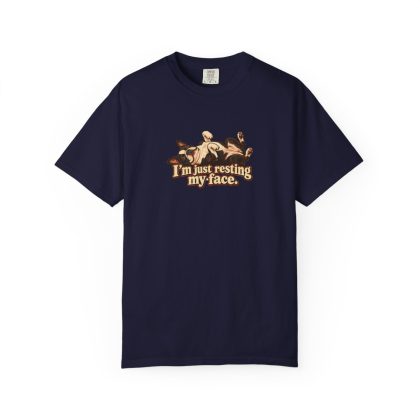Boston Terrier Humour Tee in True Navy