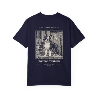 Boston Terrier Tee in True Navy