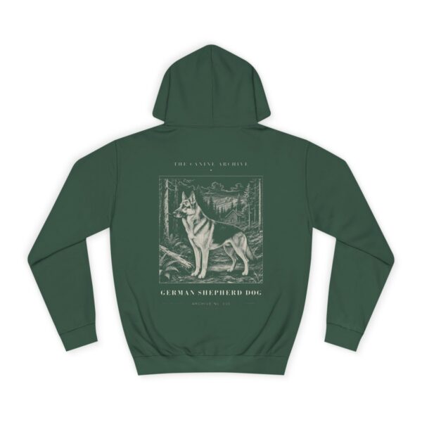 German Shepherd Dog Archive Hoodie in Bottle Green