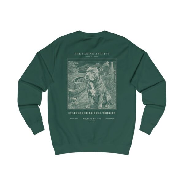 Staffordshire Bull Terrier Archive Sweatshirt in Bottle Green