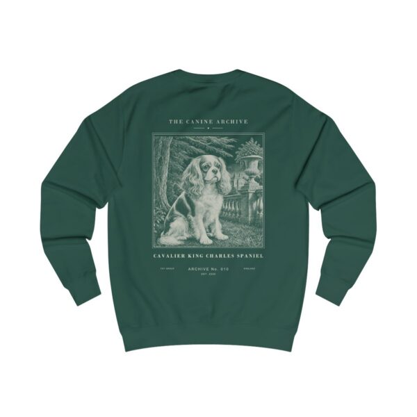 Cavalier King Charles Spaniel Archive Sweatshirt in Bottle Green