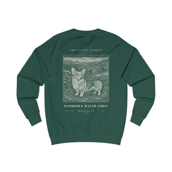 Pembroke Welsh Corgi Archive Sweatshirt in Bottle Green