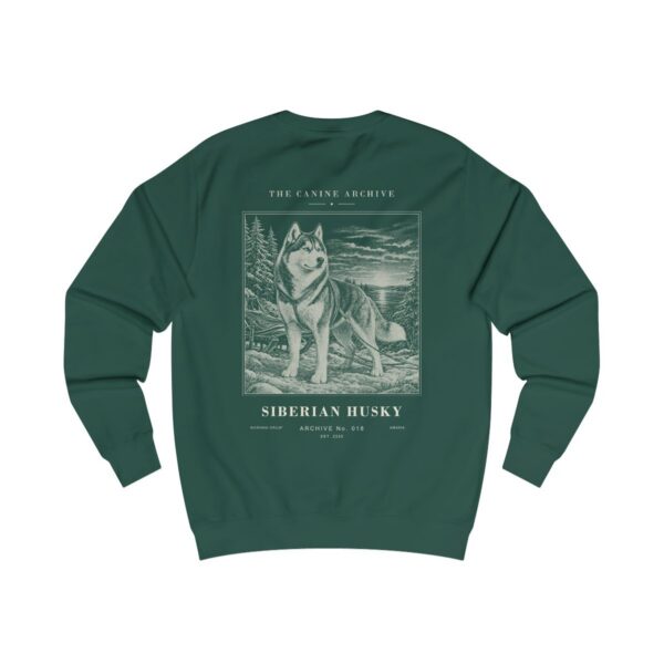 Siberian Husky Archive Sweatshirt in Bottle Green