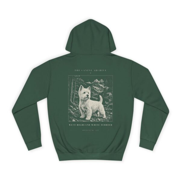West Highland White Terrier Archive Hoodie in Bottle Green