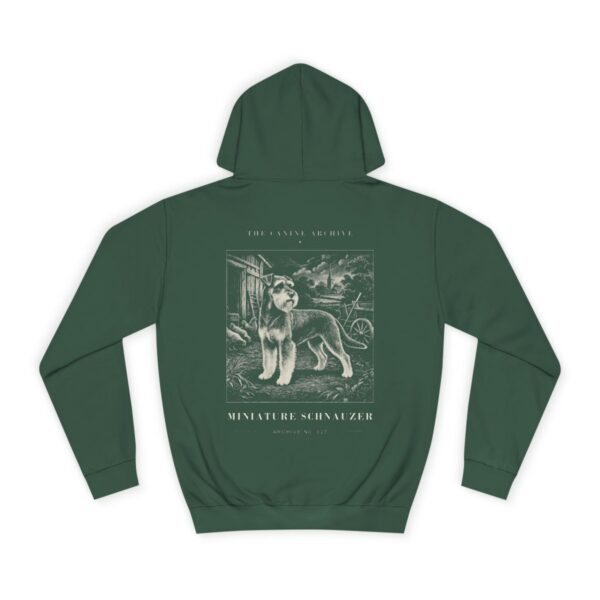 Miniature Schnauzer Archive Hoodie in Bottle Green