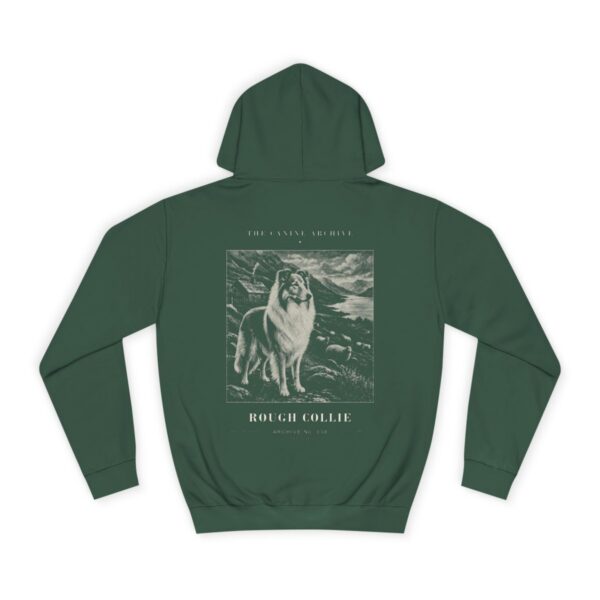 Rough Collie Archive Hoodie in Bottle Green