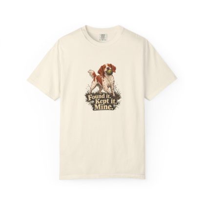 Brittany humorous illustration tee in Ivory