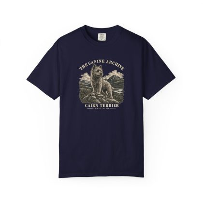 Cairn Terrier Front Study Tee in True Navy